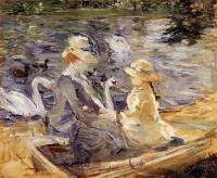 Morisot, Berthe - On the Lake in the Bois de Boulogne